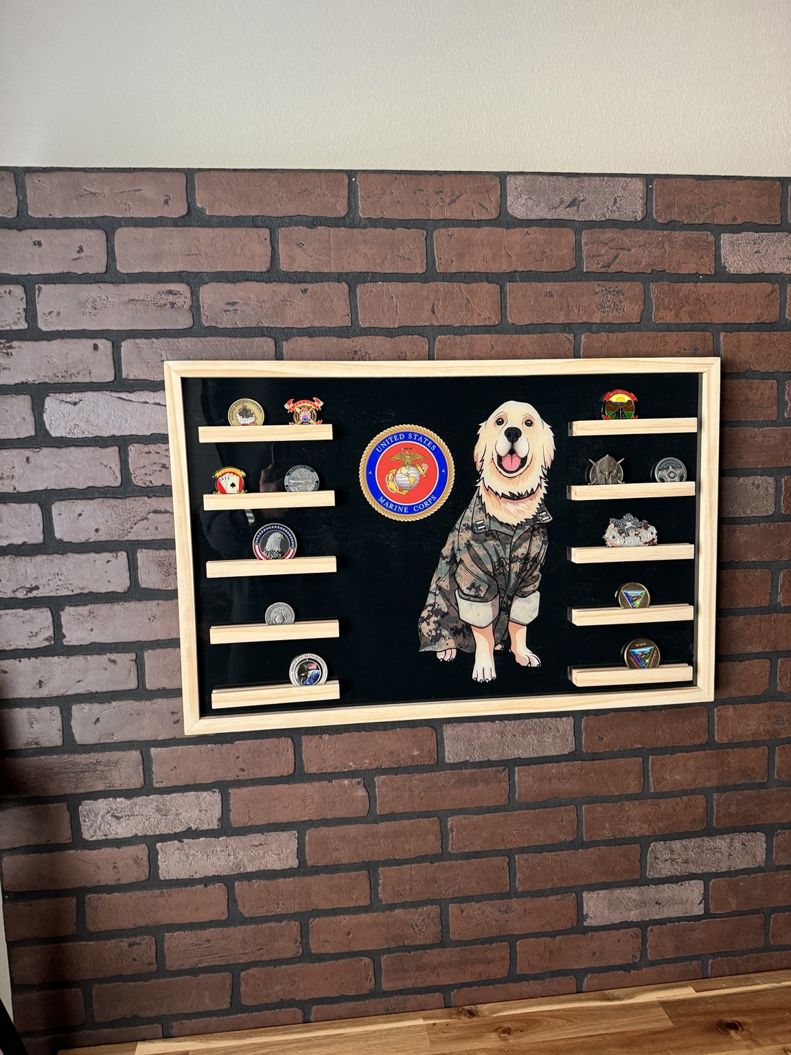 Oak Place custom challenge coin display example 8