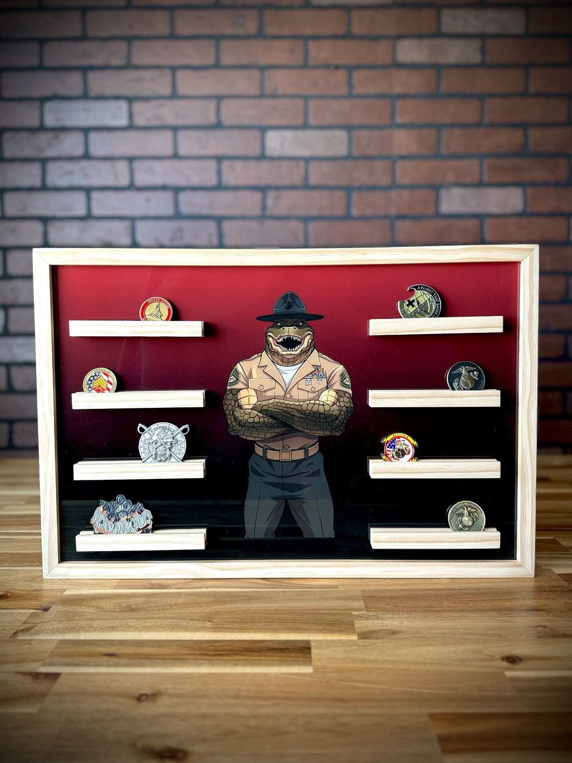 Oak Place custom challenge coin display example 4