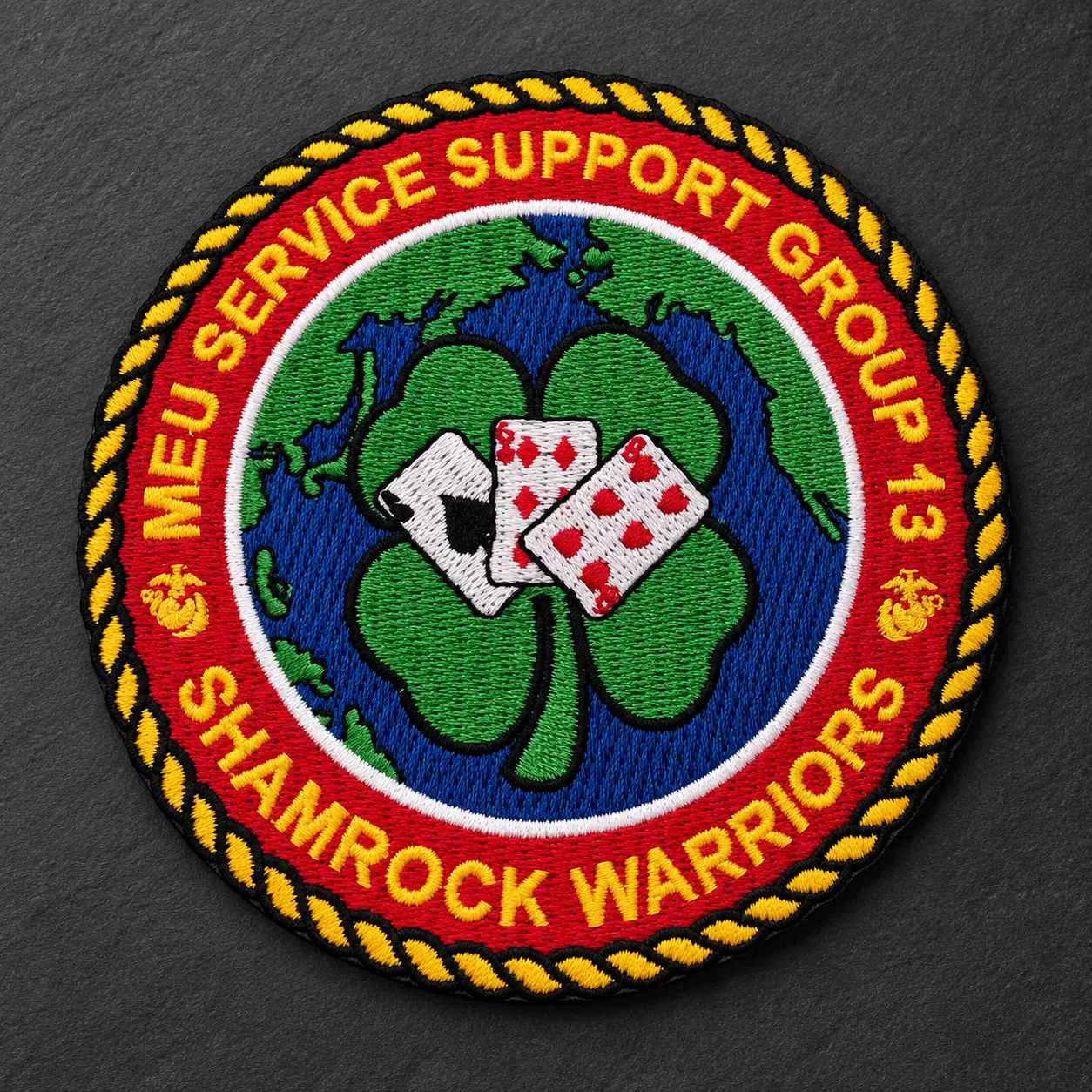 MEU Service Support Group 13 — Shamrock Warriors embroidered patch