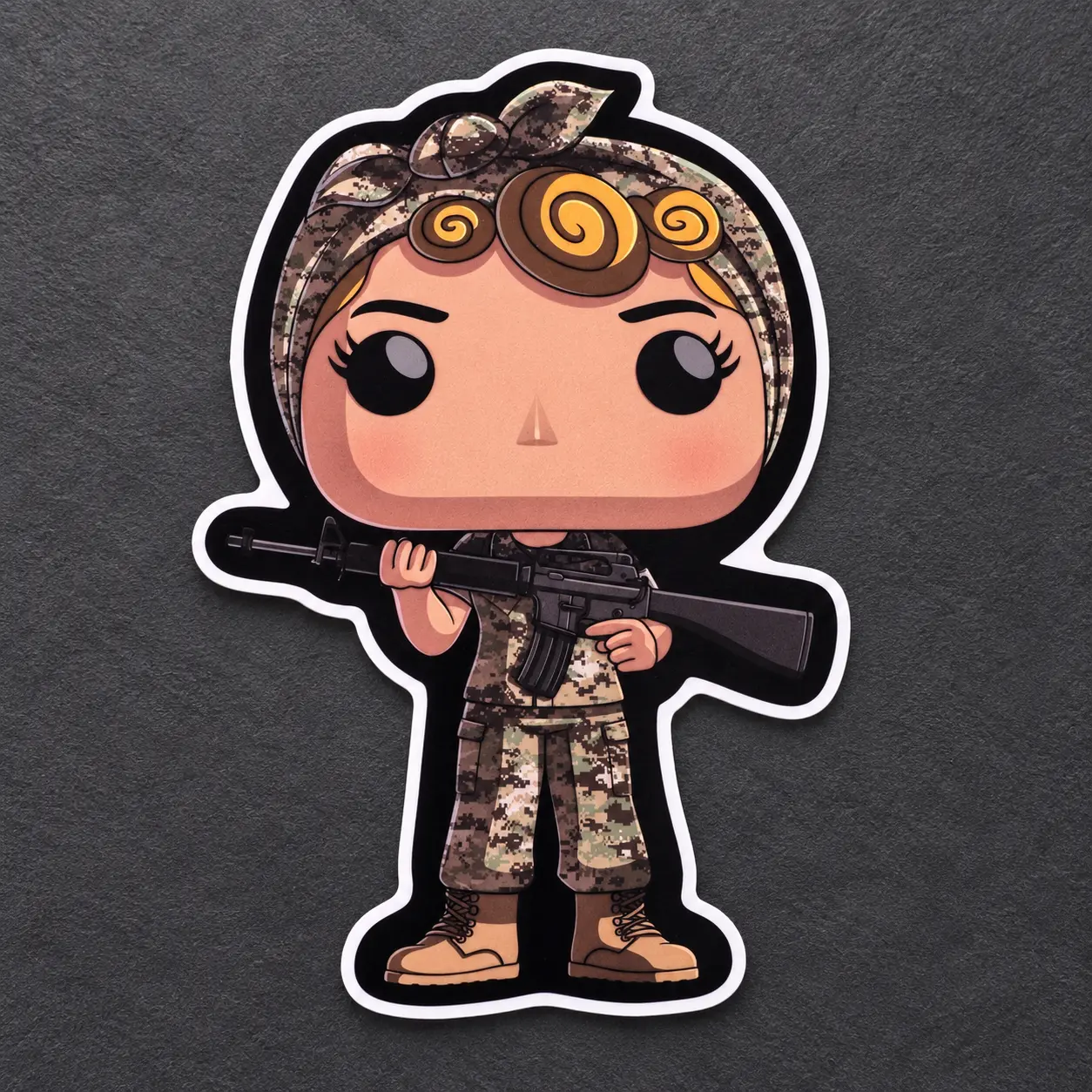 Female Marine sticker