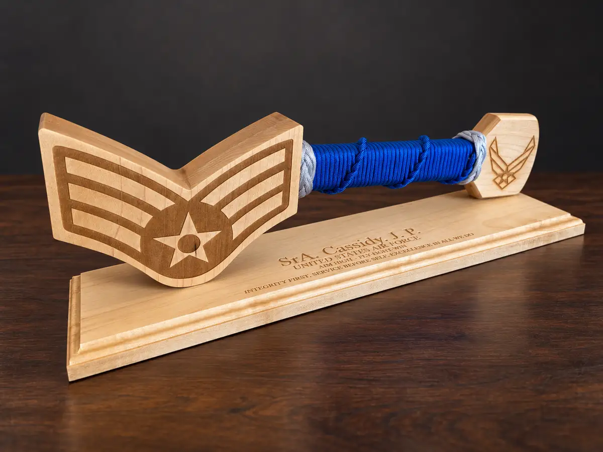 Air Force Senior Airman · Blue with silver