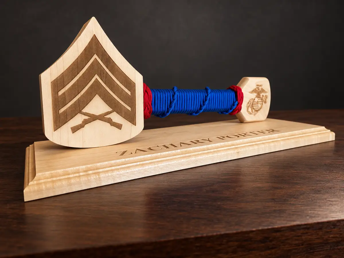 Marine Sergeant · Blue with red
