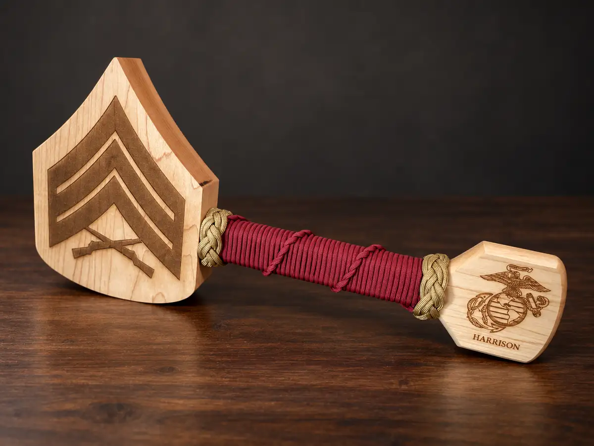 Marine Sergeant · Maroon with gold