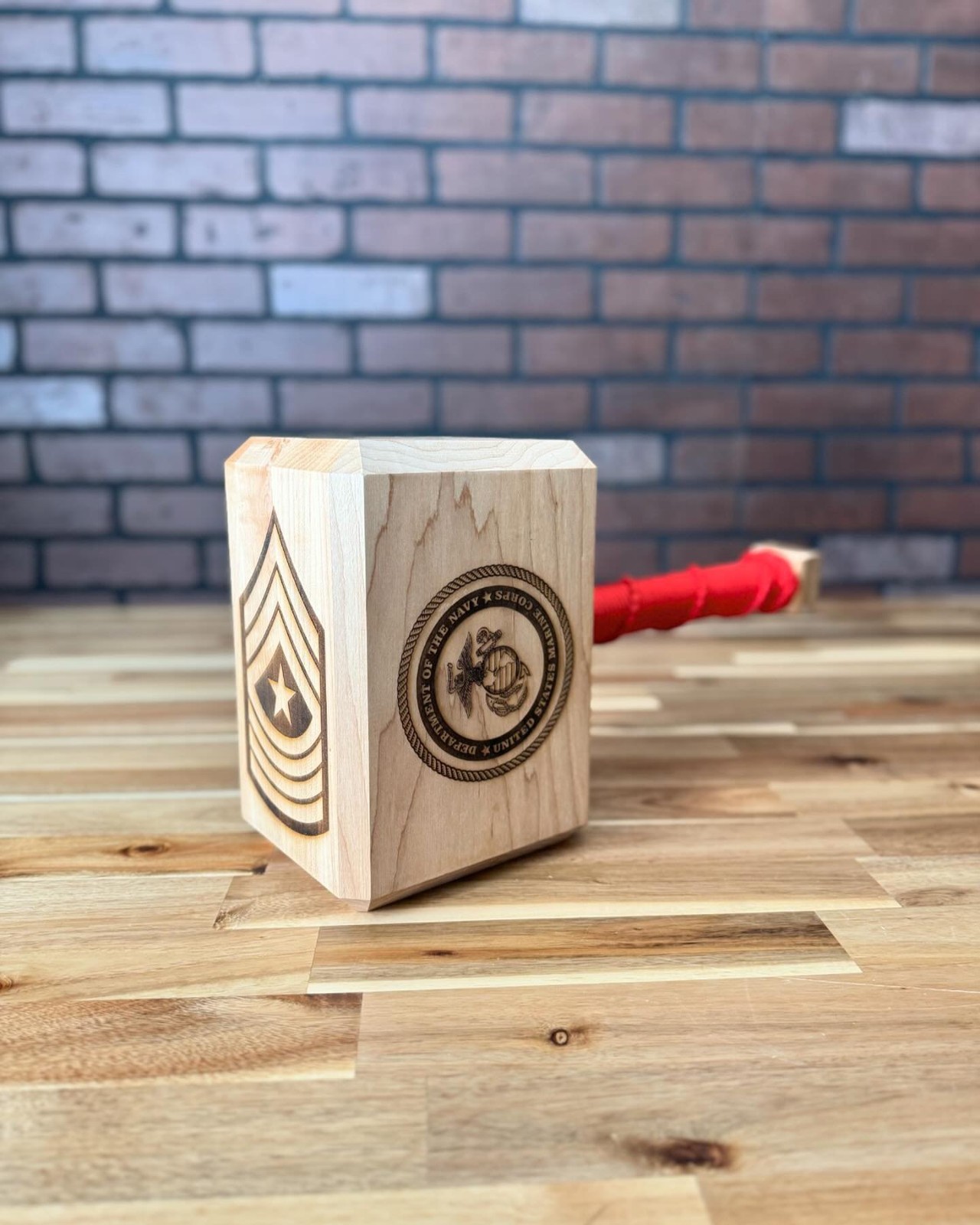 Personalized wooden Thor hammer example 4