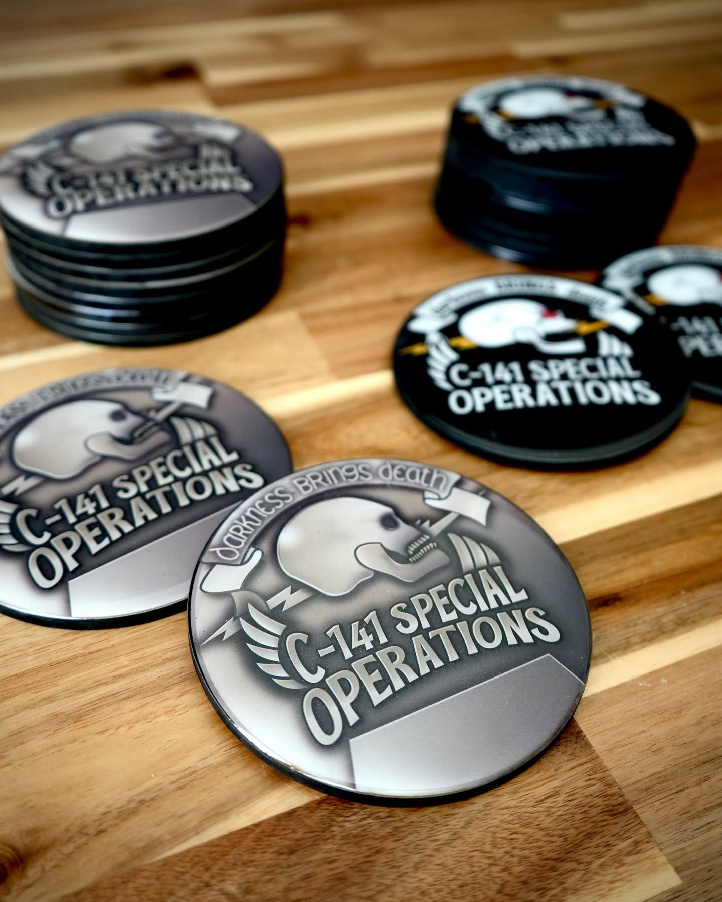 Custom wooden unit patches